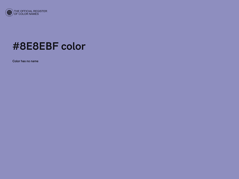 #8E8EBF color image