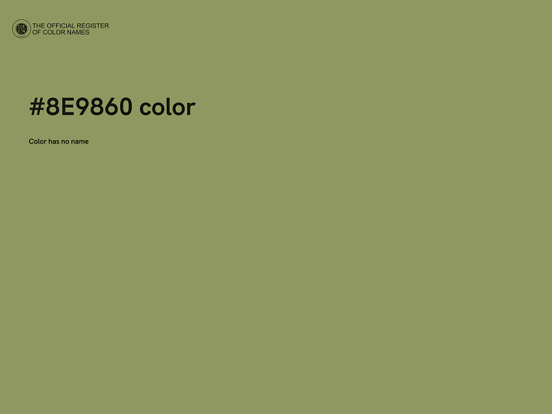 #8E9860 color image