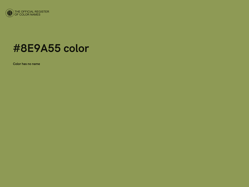 #8E9A55 color image