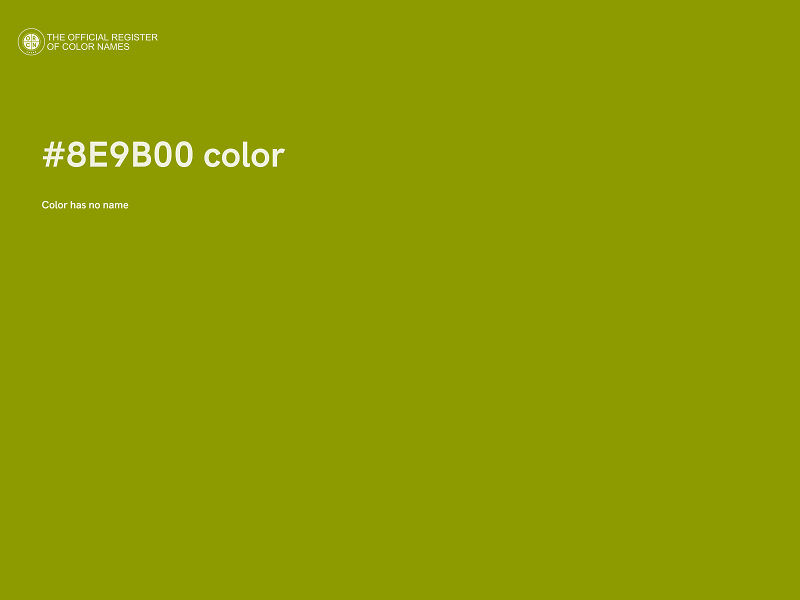 #8E9B00 color image