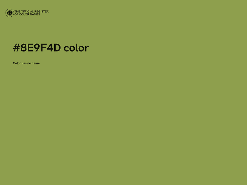 #8E9F4D color image