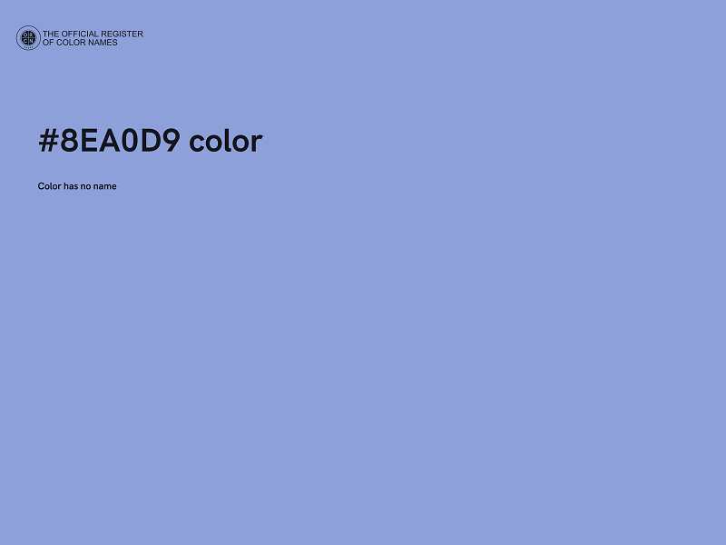 #8EA0D9 color image