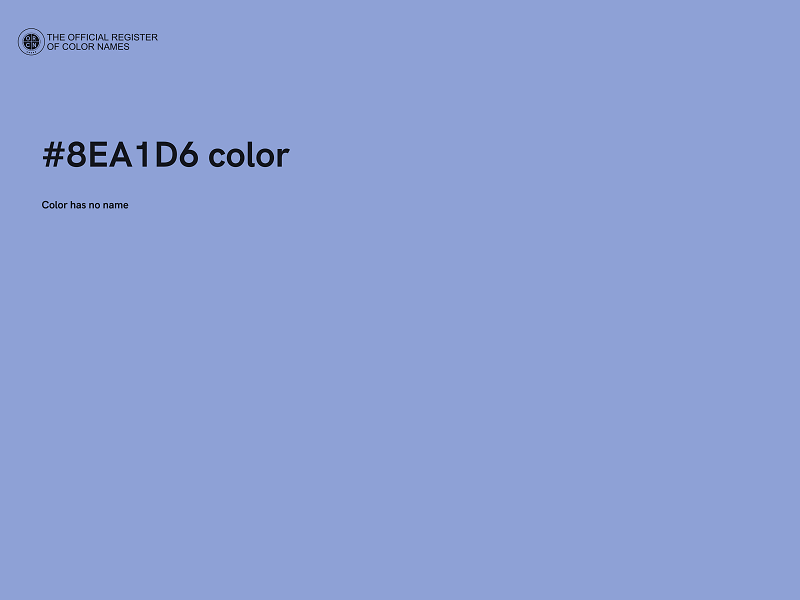 #8EA1D6 color image