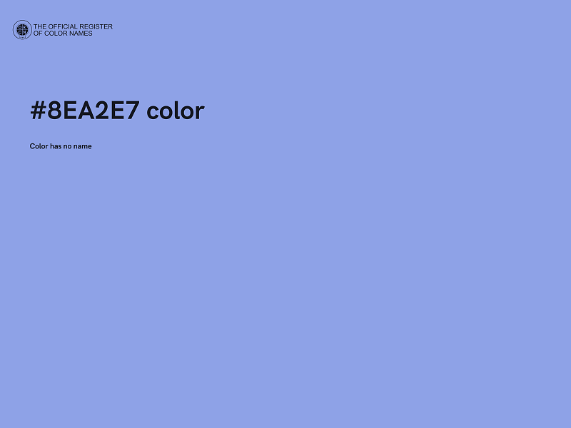 #8EA2E7 color image