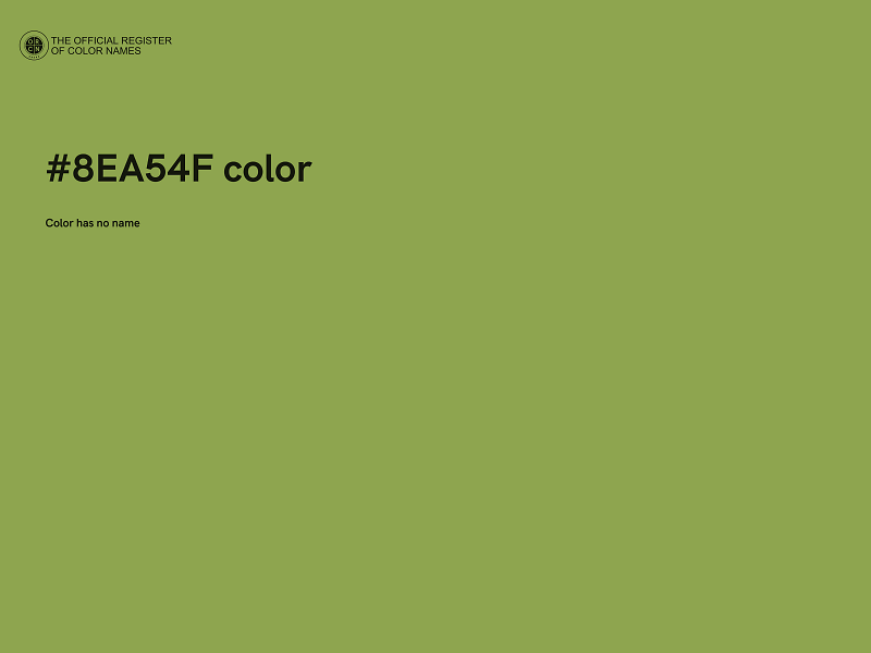 #8EA54F color image