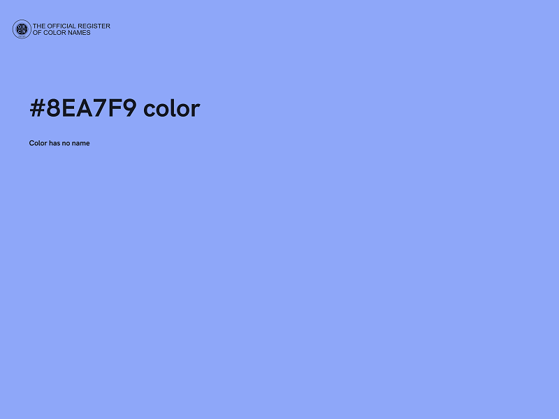 #8EA7F9 color image