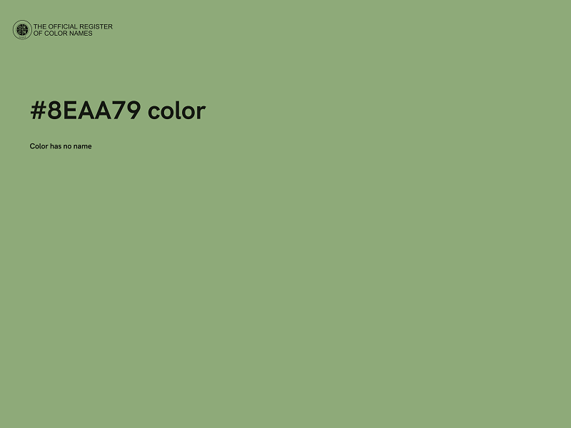 #8EAA79 color image