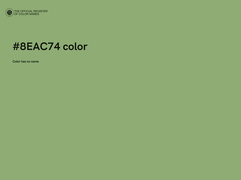 #8EAC74 color image