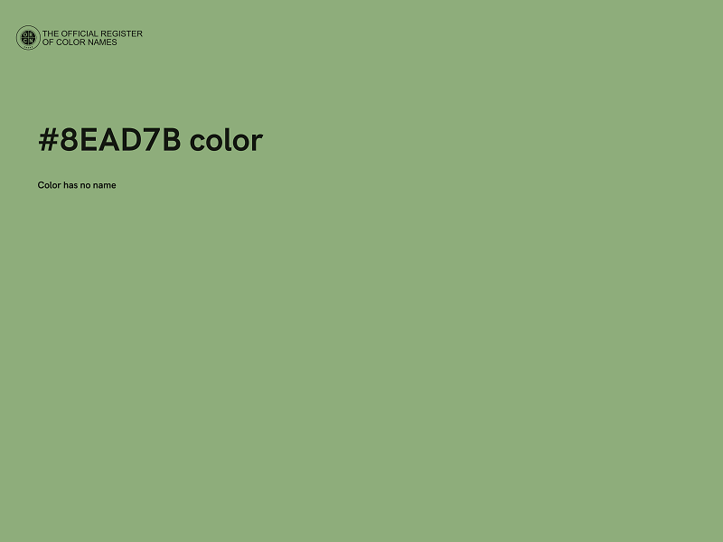 #8EAD7B color image