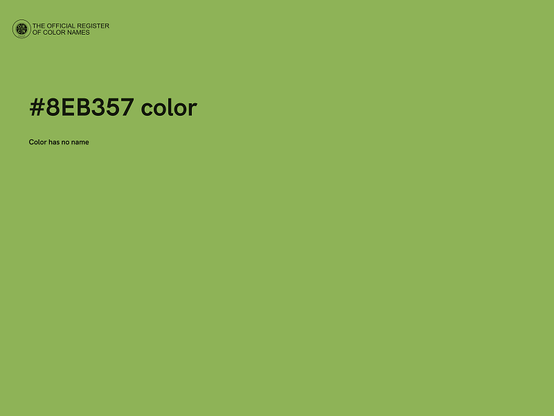 #8EB357 color image