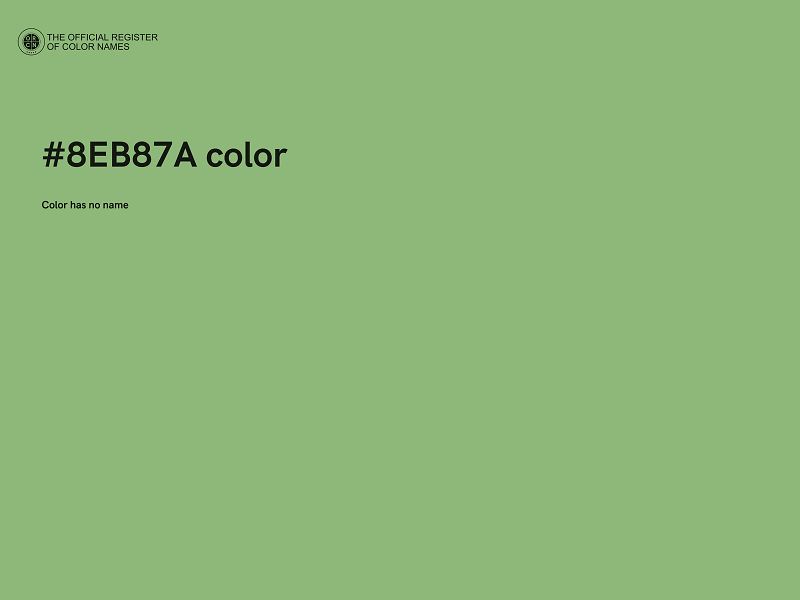 #8EB87A color image