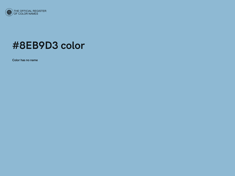 #8EB9D3 color image