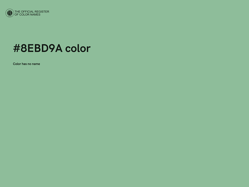 #8EBD9A color image