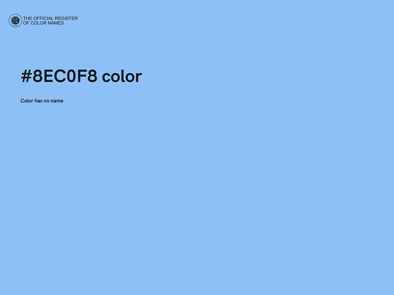 #8EC0F8 color image