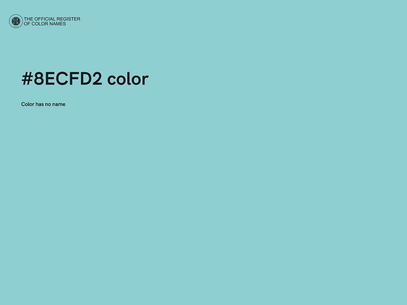 #8ECFD2 color image