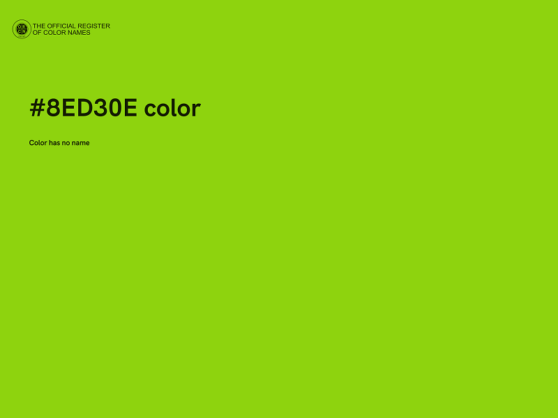 #8ED30E color image