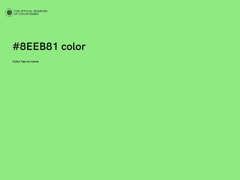 #8EEB81 color image