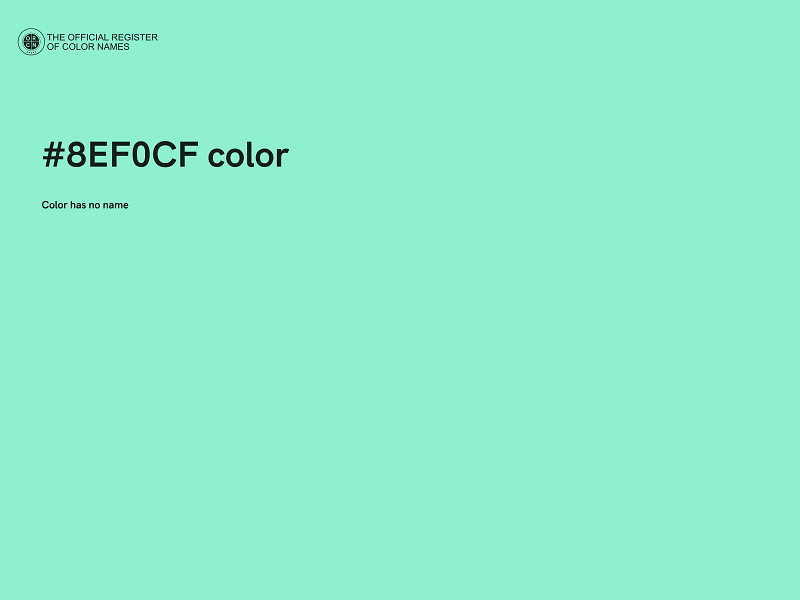 #8EF0CF color image