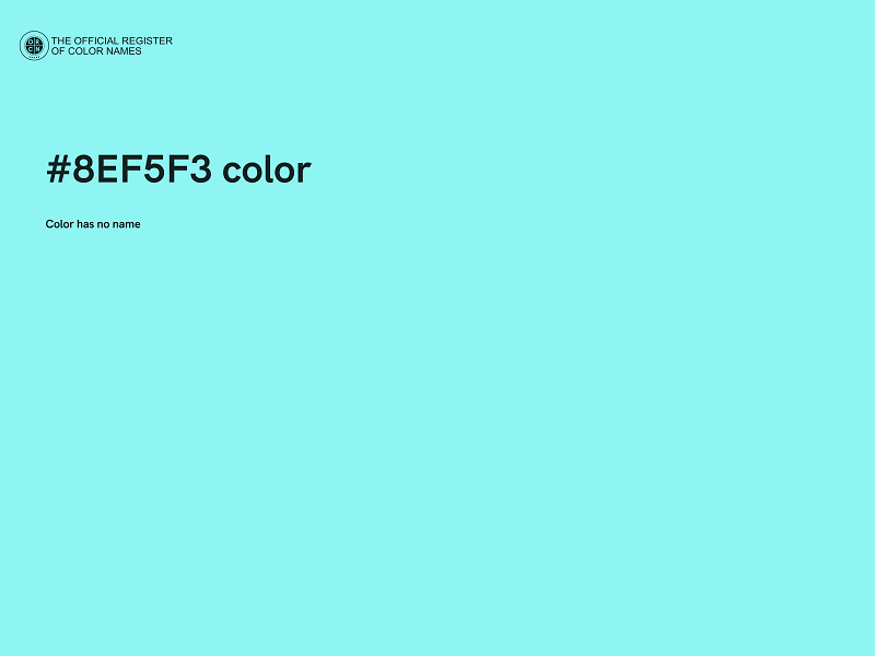 #8EF5F3 color image