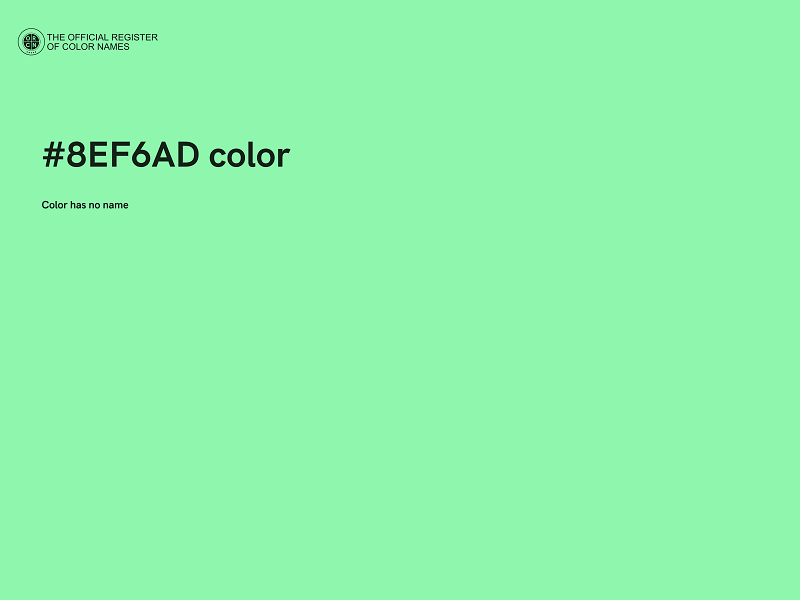 #8EF6AD color image