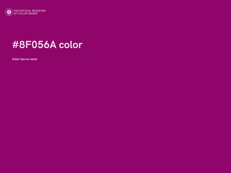 #8F056A color image