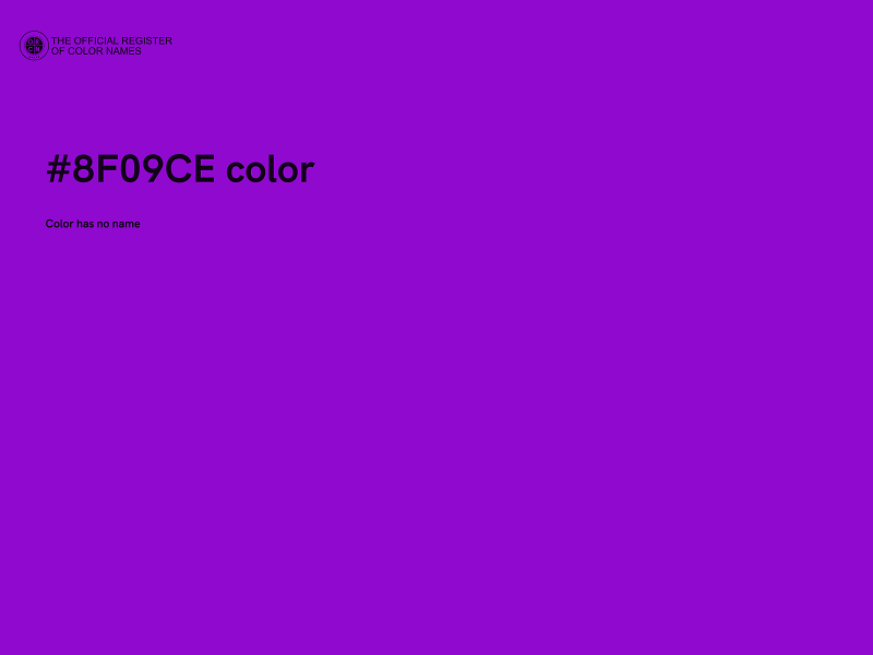 #8F09CE color image