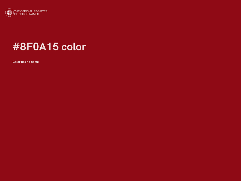 #8F0A15 color image