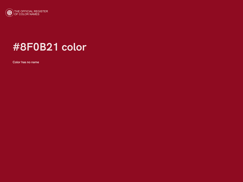 #8F0B21 color image