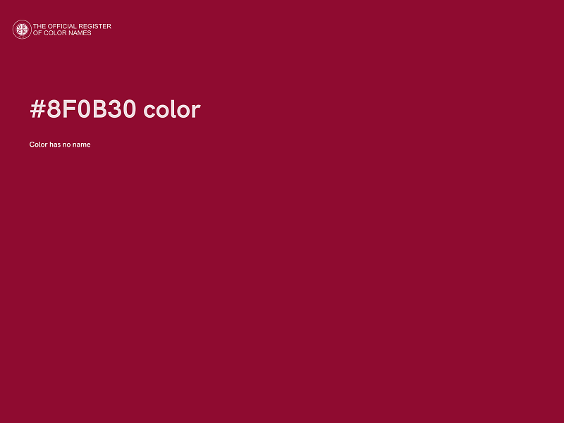 #8F0B30 color image