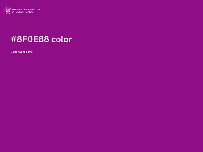 #8F0E88 color image