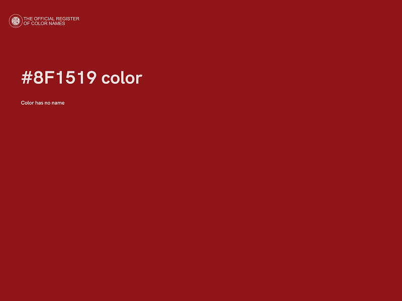 #8F1519 color image