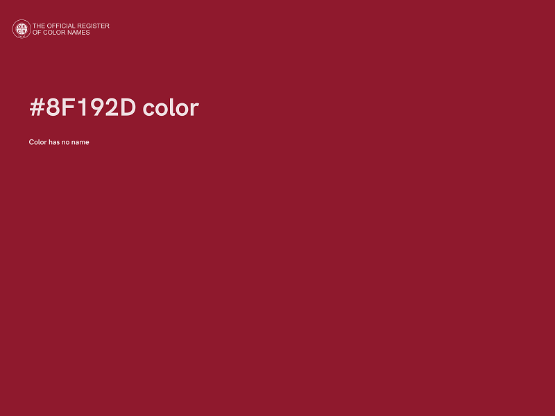 #8F192D color image