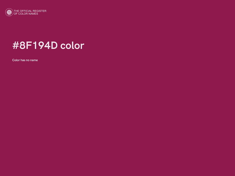 #8F194D color image