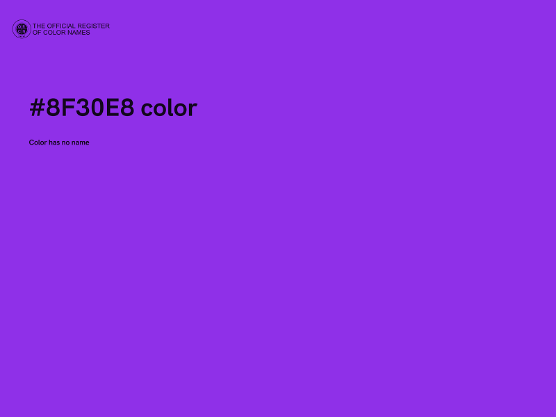 #8F30E8 color image