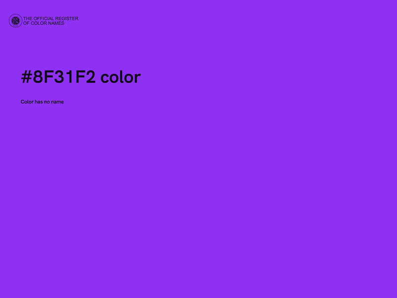 #8F31F2 color image