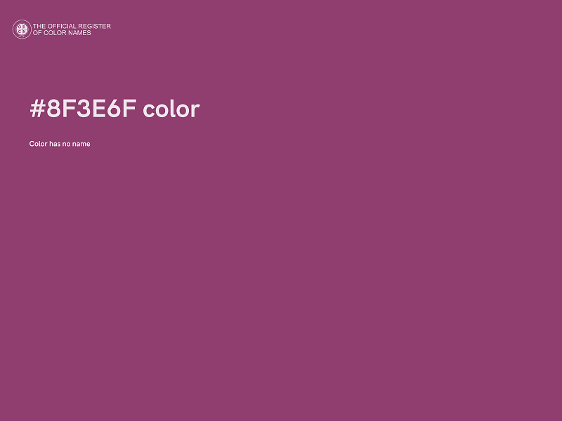 #8F3E6F color image