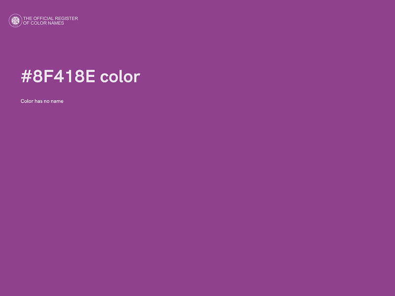 #8F418E color image