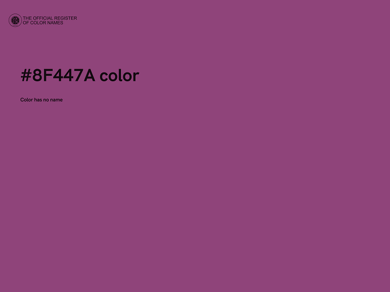 #8F447A color image