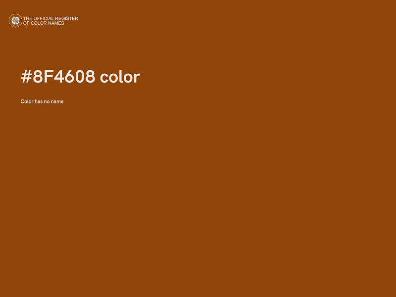 #8F4608 color image