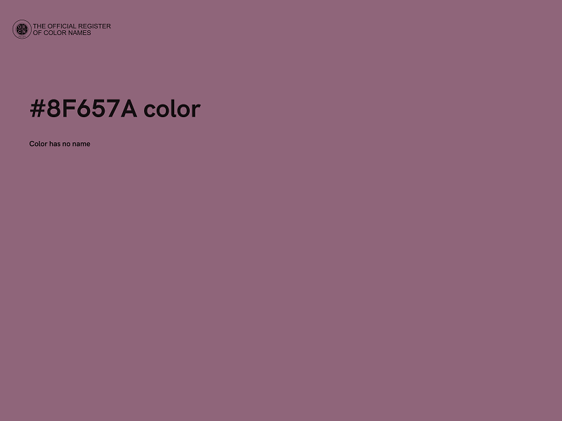 #8F657A color image