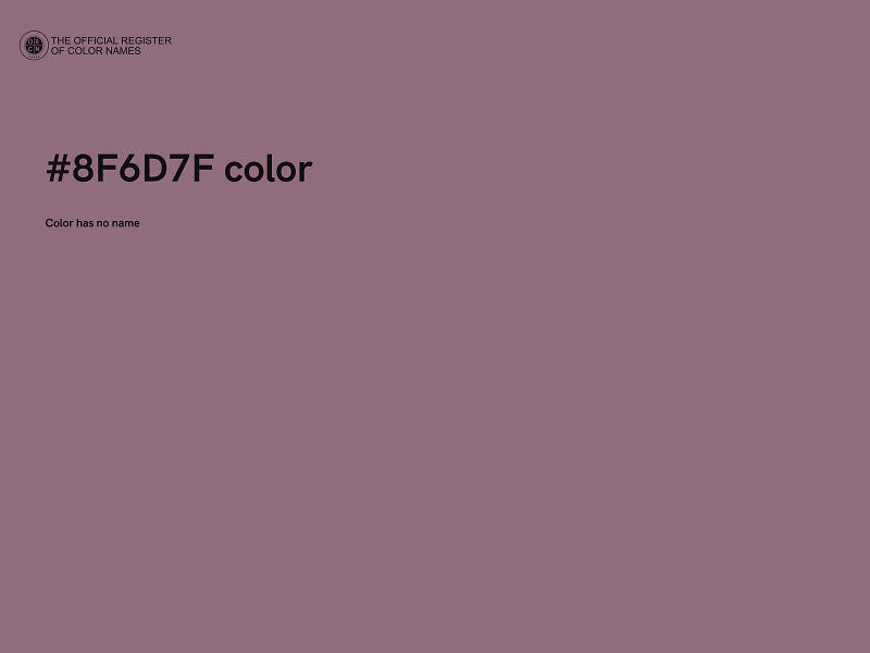 #8F6D7F color image