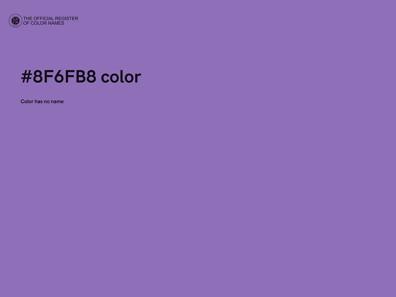 #8F6FB8 color image