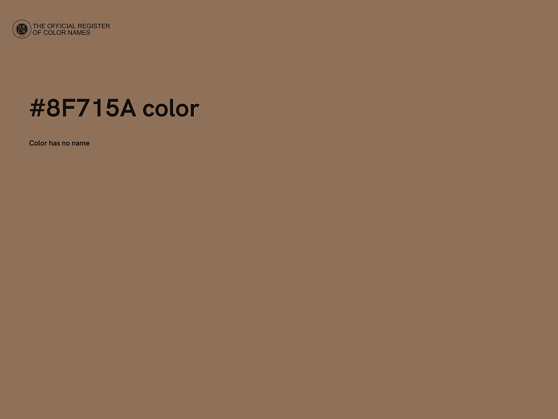 #8F715A color image