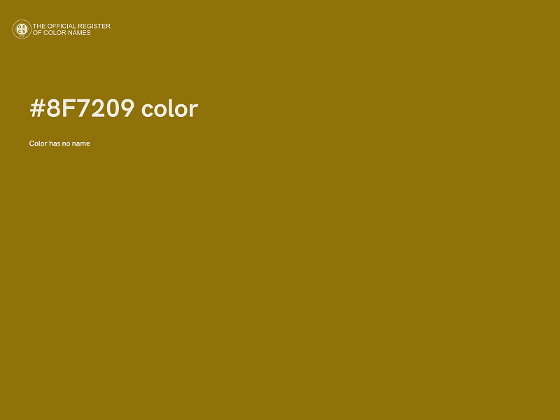 #8F7209 color image