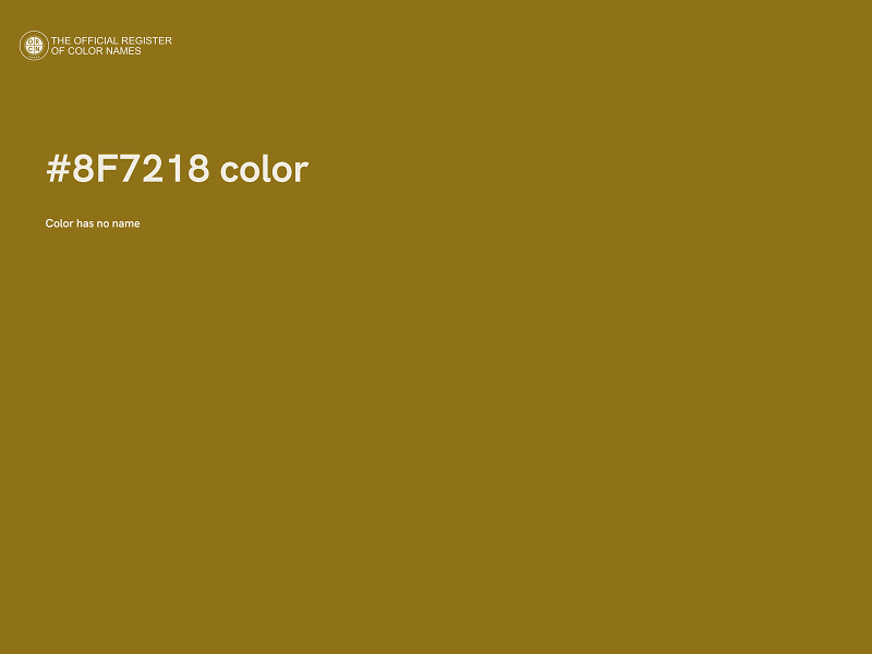 #8F7218 color image