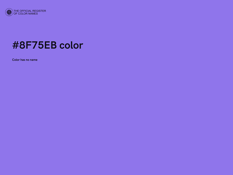 #8F75EB color image