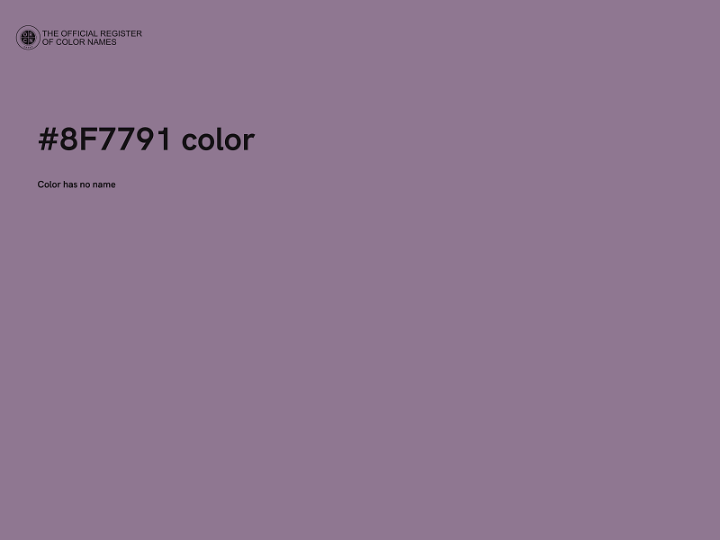 #8F7791 color image