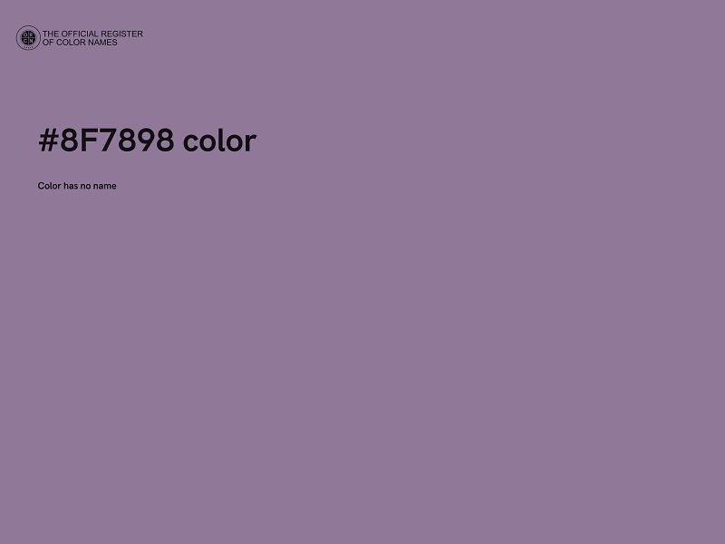 #8F7898 color image