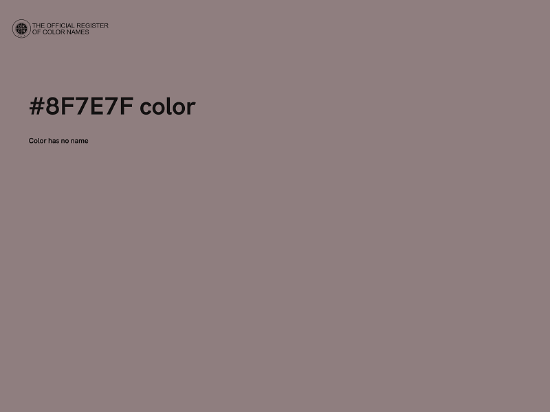 #8F7E7F color image