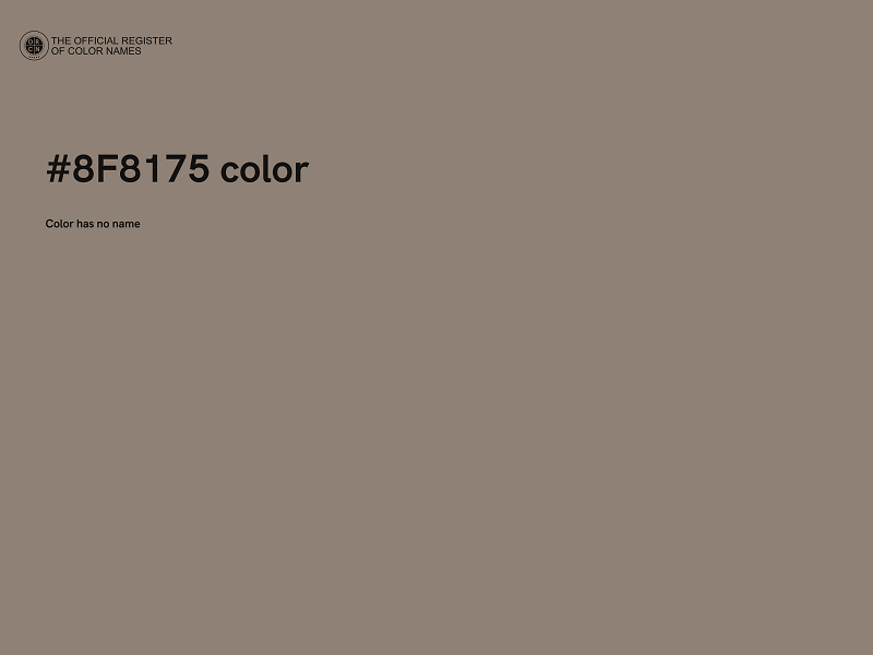 #8F8175 color image